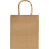 Folia Paper - Tasche mit Griff Folia Kraftpapier 125gr 18x21x8cm 20 Stück natur