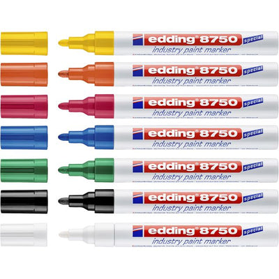 Edding - Paintmarker 8750 Industrie 2-4mm weiß | 10 Stück