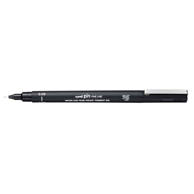 Uni-Ball - Fineliner Pin 0,03mm schwarz | 12 Stück