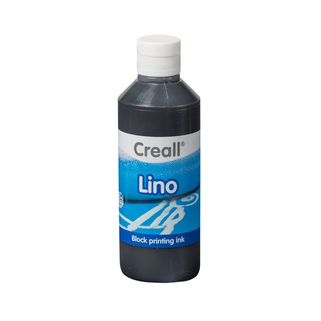 Creall - Linoleumfarbe Lino schwarz 250ml
