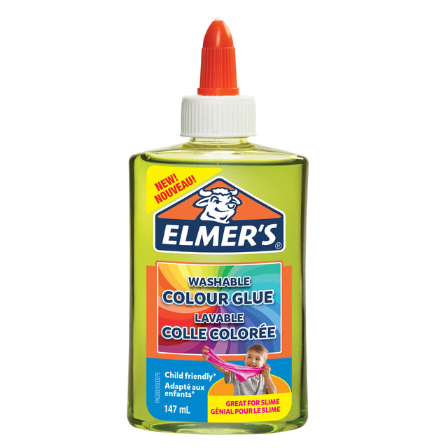 Kinderkleber Elmer transparent grün