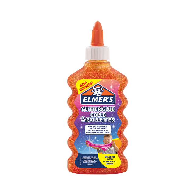 Kinderkleber Elmers Glitter Oranje
