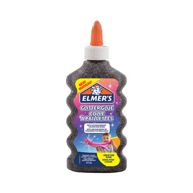 Kinderkleber Elmers Glitzer schwarz Glitzer