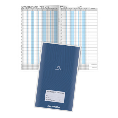 Aurora - Anwesenheitsliste 155x260mm Niederländisch 56 Seiten
