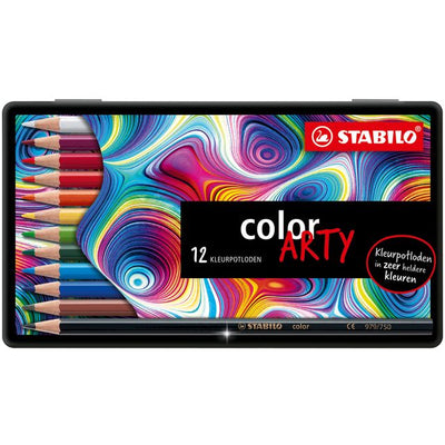 Stabilo - Buntstifte 1812 Farbe Arty, sortierte Dose mit 12 Stück