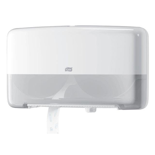 Tork - Toilettenpapierspender T2 Elevation Jumbo Small Duo weiß 555500