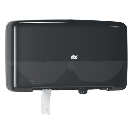 Tork - Toilettenpapierspender T2 Elevation Jumbo Small Duo Schwarz 555508