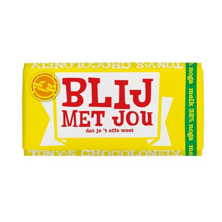 Tony's Chocolonely - Schokoladen-Milch-Nougat Happy With You Riegel 180g