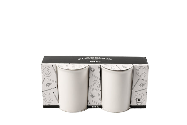 Becher Kreotime weiße Set von 2 Teilen
