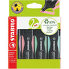 Stabilo - Textmarker GREEN BOSS 6070/4 Pastell sortiert, Karton mit 4 Stück