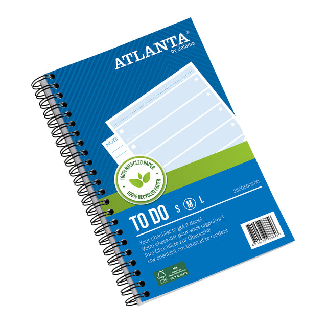 Djois – Unternehmungen Recyclingpapier Medium 195x135 100 Blatt 70gr blau | 5 Stück