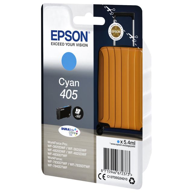 Epson - Ink Patrone 405, 300 Seiten, OEM C13T05G24010, Cyan