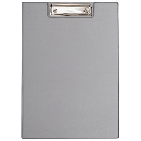 Maul - Klemmmappe A4 hoch mit Stiftschlaufe PVC silbergrau