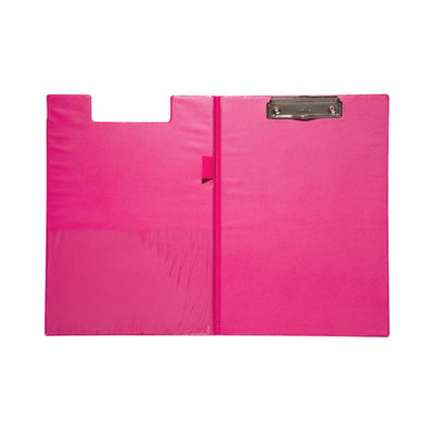 Maul - Klemmmappe A4 hoch mit Stiftschlaufe PVC neonpink