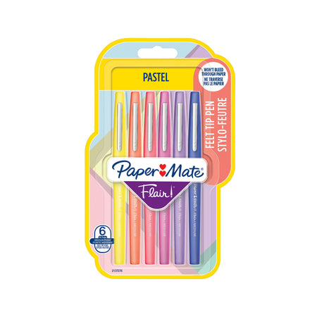 Paper Mate – Fineliner Flair Zählblister mit 6 Farben