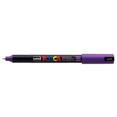 Posca - Paintmarker Uni PC1MR extra fein lila | 6 Stück