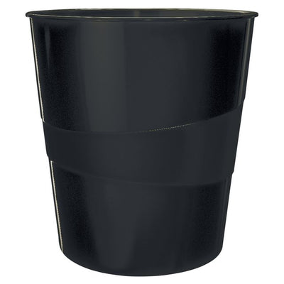 Leitz - Papierkorb Recycle Serie 15 Liter schwarz | 6 Stück