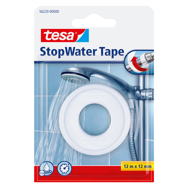 Reparieren Sie Klebeband Tesa 56220 Stop Wasser 12mmx12m Weiß