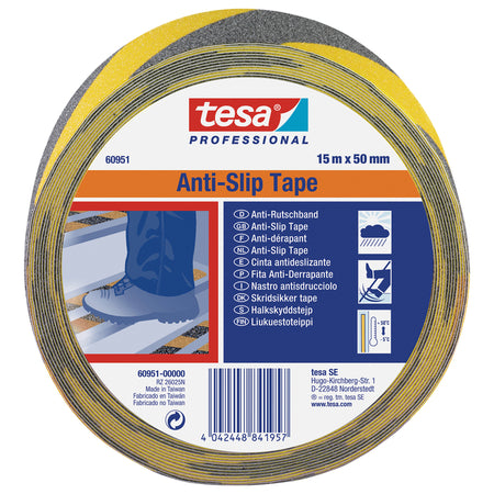 Tesa - Antislip ® Professional 60951 50mmx15m schwarz/gelb