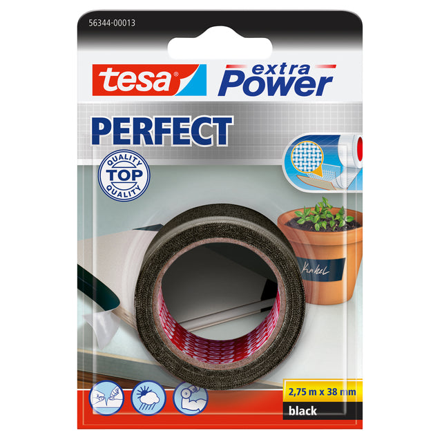 Reparaturband Tesa 56344 Perfekt 38 mmx2,75 m schwarz