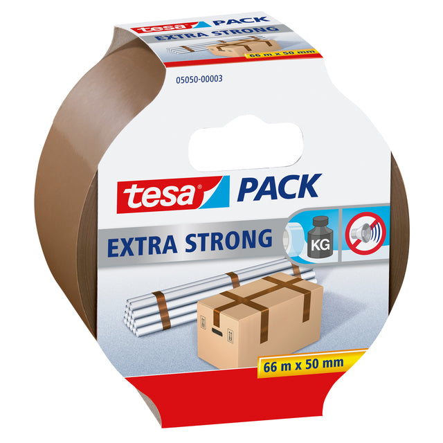 Verpackungsband Tesa 05050 Extra stark 50 mmx66m braun | 6 Stück