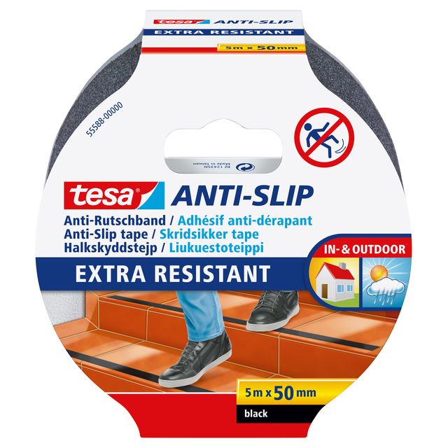 Tesa - Anti-Rutsch e® 5mx50mm schwarz