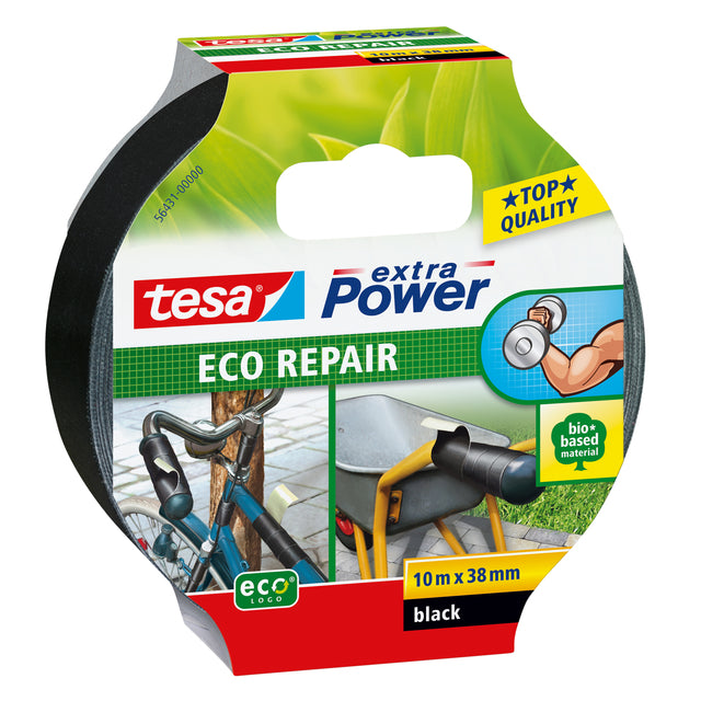 Reparaturband Tesa 56431 Eco 38mmx10m schwarz | 8 Stücke