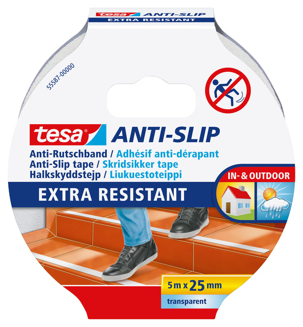 Antisliptape Tesa 55587 25mmx5m transparent