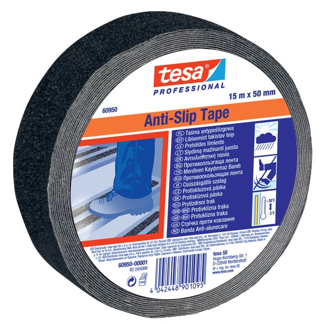 Tesa - Antislipe® Professional 60950 50mmx15m schwarz | 3 Stück