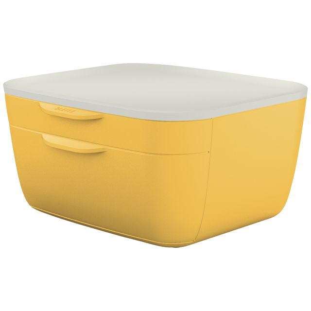 Leitz - Schubladenelement Cosy 2 Schubladen gelb | 72 Stück