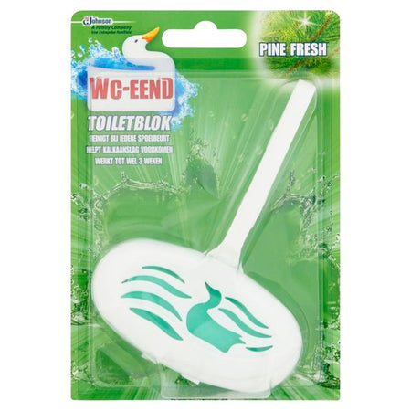 Toilettenente - Toilettenblock Toilettenente mit Frischehalter aus Kiefernholz