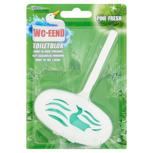 Toilettenente - Toilettenblock Toilettenente mit Frischehalter aus Kiefernholz