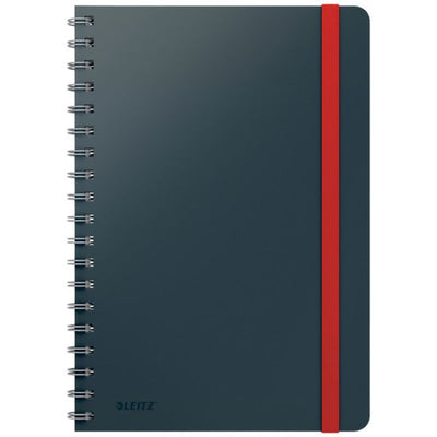 Leitz - Notizbuch Cosy B5 160 Seiten 100gr Spirallinie grau