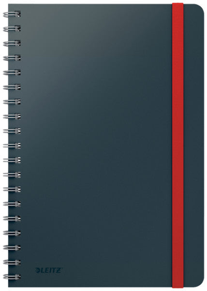 Leitz - Notizbuch Cosy B5 160 Seiten 100gr Spirallinie grau