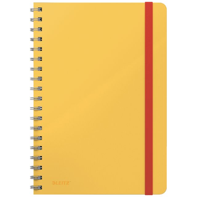 Leitz - Notizbuch Cosy B5 160 Seiten 100gr Spirallinie gelb