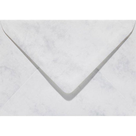 Papicolor - Umschlag EA5 156x220mm marmorgrau weiß Packung mit 6 Stück