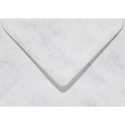 Papicolor - Umschlag EA5 156x220mm marmorgrau weiß Packung mit 6 Stück