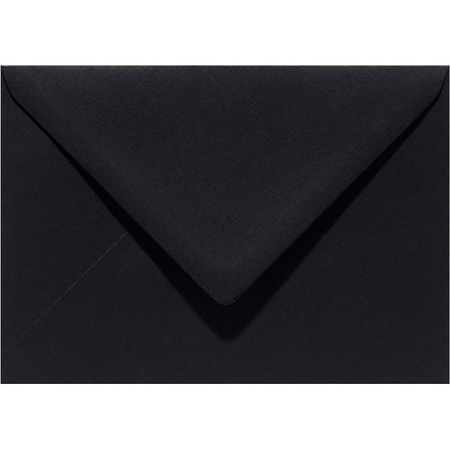 Papicolor - Umschlag EA5 156x220mm rabenschwarz Packung mit 6 Stück
