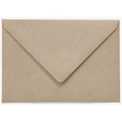 Papicolor – Umschlag EA5 156 x 220 mm, recycelt, geriffelt, Kraftgrau, Packung mit 6 Stück