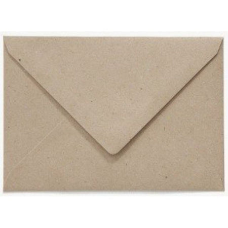 Papicolor – Umschlag EA5 156 x 220 mm, recycelt, geriffelt, Kraftgrau, Packung mit 6 Stück