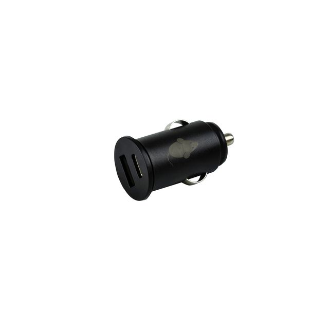 Green Mouse - Autoladegerät USB-A 1x USB-C 1x 2,4A schwarz | 5 Stück