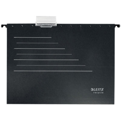 Leitz - Hängemappe Alpha Recycle A4 vertikal V-Boden schwarz