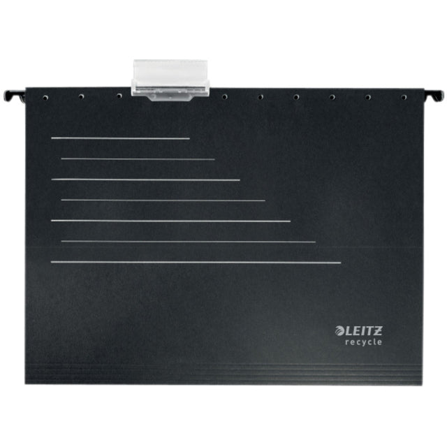 Hangmap Leitz Alpha Recycle A4 Vertikal V-Soil Schwarz | 10 Stück