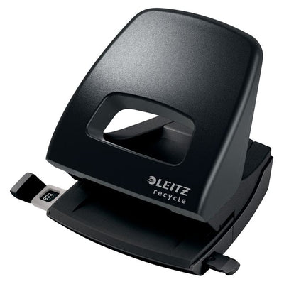 Leitz - NeXXt Recycle Locher 30 Blatt schwarz | 24 Stück
