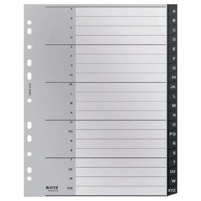 Leitz - Recycle Tab A4 11-Loch A-Z extra breit PP | 20 Stück