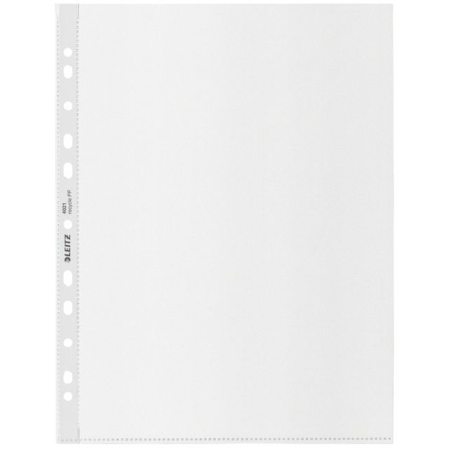 Leitz - Showtasche Recycle maxi 11-Loch PP A4 100micron transparent 25 Stück