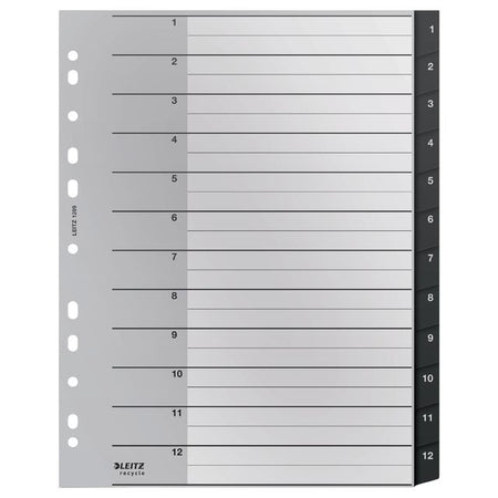 Leitz - Recycle Tab A4 11-Loch 1-12 extra breites PP