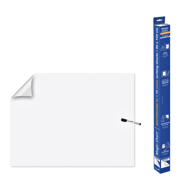 Legamaster - Magic-Chart Whiteboard XL 90x120cm weiß 15 Blatt