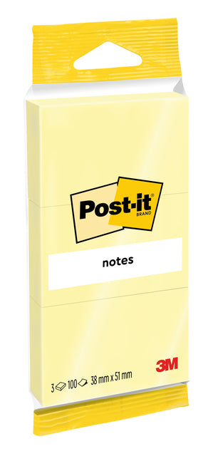 Memoblok post-it Notizen 6810 38x51mm Gelb