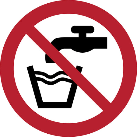 Djois - Piktogrammschild Kein Trinkwasser Ø100mm rot